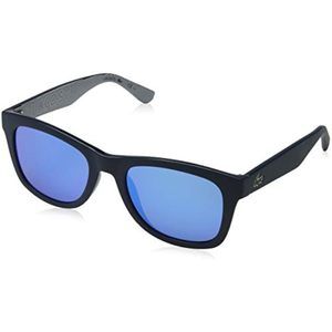 NEW LACOSTE L789S 424 Matte Blue Sunglasses 53mm with Mirror Lenses & Case